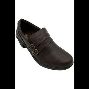 Easy Street Women's Stroll Round Toe Bootie Pumps Brown - Medium